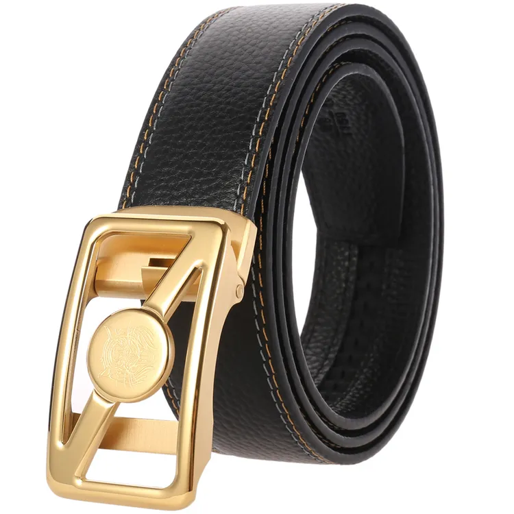 LY36-61479-5皮带头层皮带不锈钢休闲男士