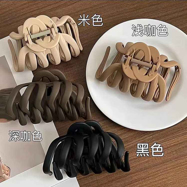 韩版丸子头发夹大号夹子高马尾固定神器后脑勺盘发鲨鱼头饰抓夹女
