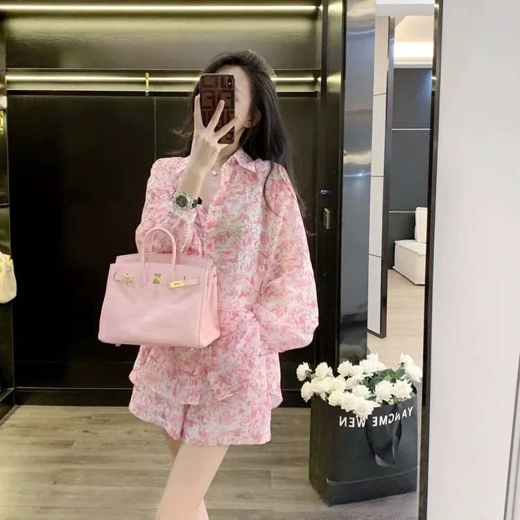 夏装搭配一整套时尚减龄新款短裤洋气两件套装今年流行爆款超仙