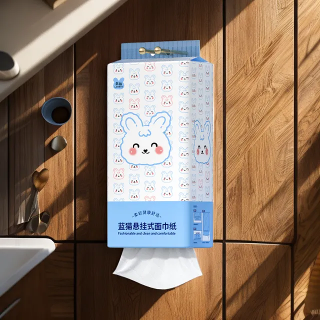 蓝猫挂抽纸巾悬挂式抽纸家用大包餐巾纸卫生纸整箱面巾纸擦手纸