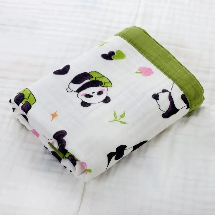 婴儿浴巾纯棉纱布浴巾新生儿吸水盖毯初生宝宝洗澡包被儿童毛巾被