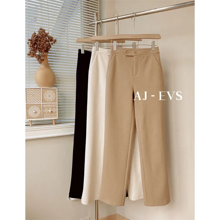 AJ-EVS【女神款直筒裤·加厚斜纹高端直筒裤】