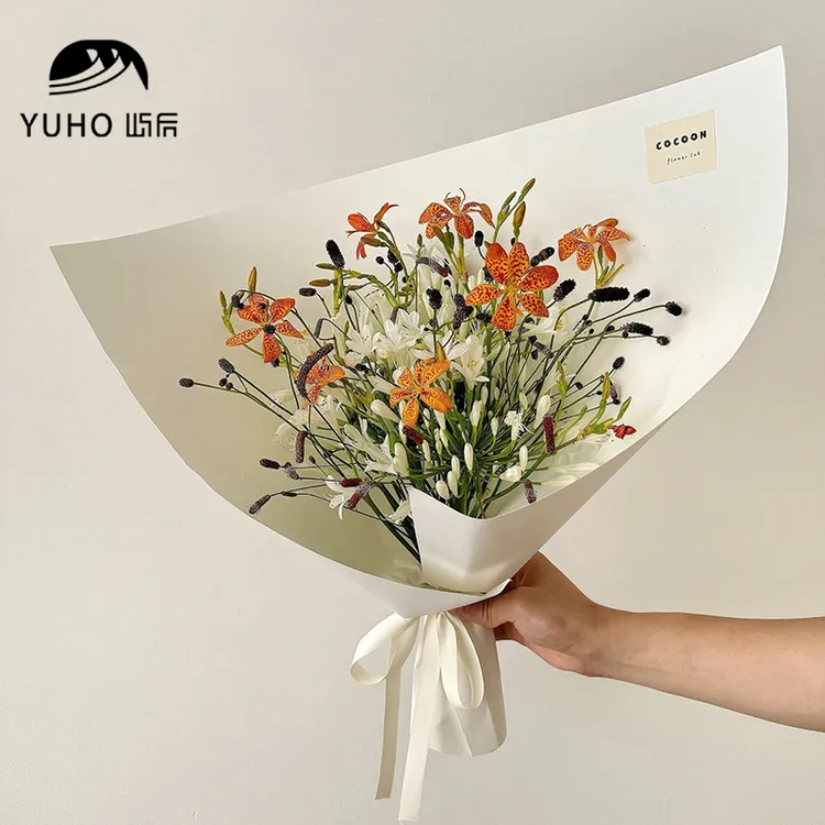 屿后 加厚180g硬挺牛皮纸鲜花花束大尺寸包花纸花店diy包装资材