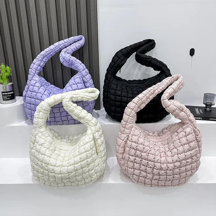 郜姐家秋冬20号大号方包单肩褶皱网红白色休闲简约大容量女士包