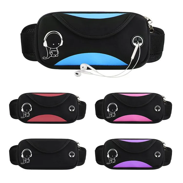 新款超薄跑步运动腰包多功能手机包户外男女老少通用健身隐形防水