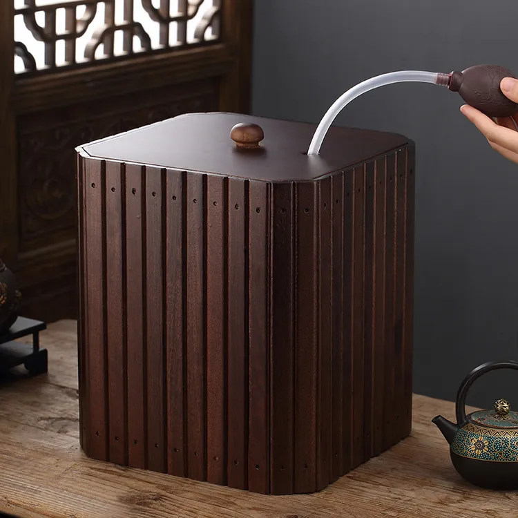 花梨茶水桶储水桶茶具配件茶渣桶家用功夫茶道大容量茶台废水桶