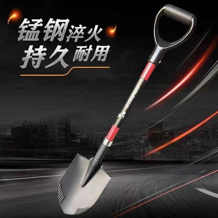 越野车载铁锹兵工铲工兵锹户外露营钓鱼赶海越野车载救援锹户外铲