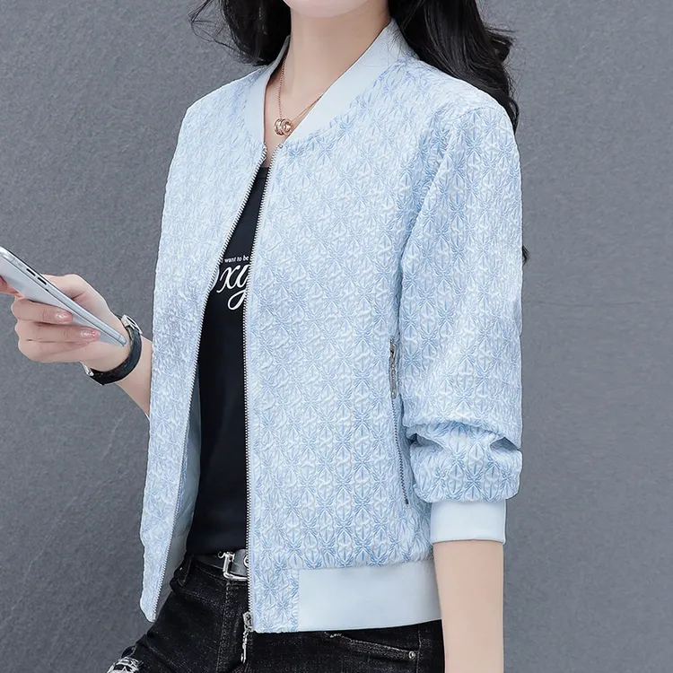 啄木鸟小香风短外套女士初春秋薄2024新款妈妈早春季夹克棒球服上