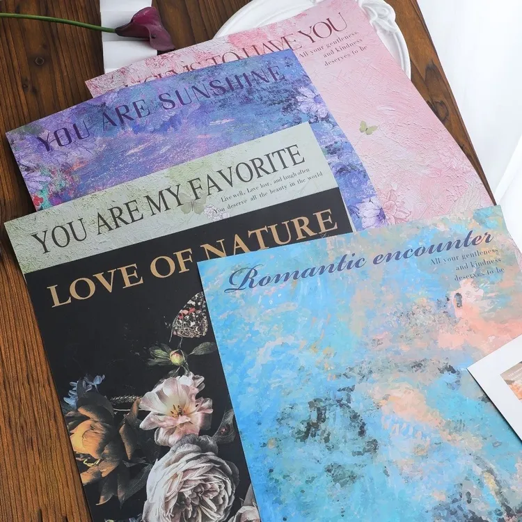 网红爆款熙梦花园油画包装纸高级感礼物打包纸花店花艺鲜花包装纸