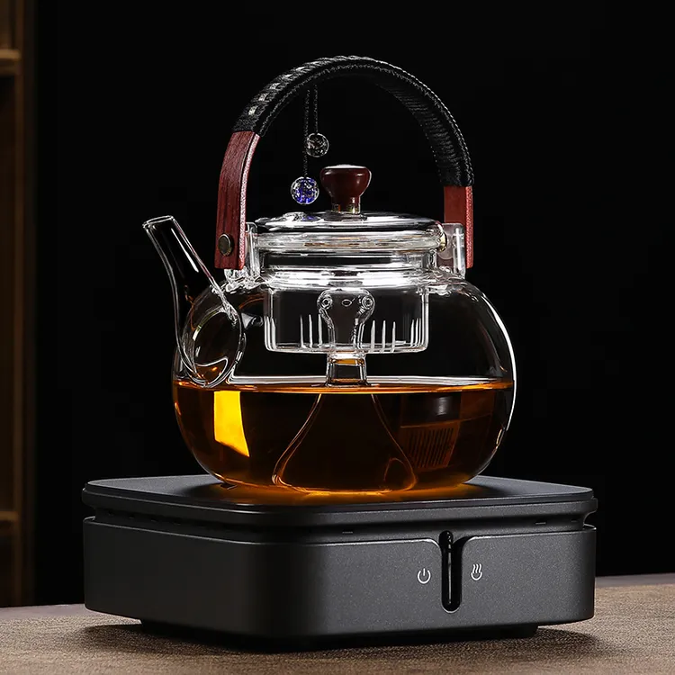 桃花里煮茶壶套装家用电陶炉蒸汽围炉煮茶煮茶器泡茶提梁壶烧水壶