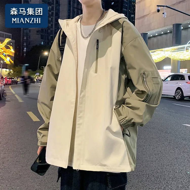 棉致外套男士夹克春秋季新款潮牌学生痞帅户外防风百搭男生上衣服