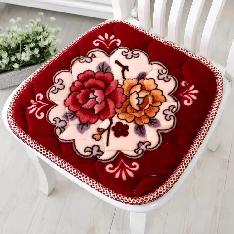 【红姐姐家】斜月三星冬季加厚保暖椅子座垫沙发垫坐垫凳子家用防滑