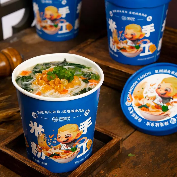 【达人推荐】淘吃湖头米粉非遗速食米线即食 8桶装米粉海鲜豚骨米粉