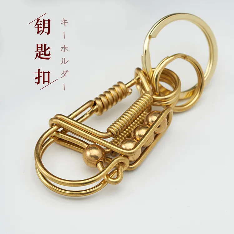黄铜创意手工小鸟钥匙扣男士挂件情侣链锁汽车焊丝钥匙扣招财貔貅