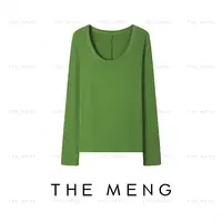 THE MENG【万能T】超细绵羊毛兰精天丝舒适纯色绵羊毛衫#M243D0034