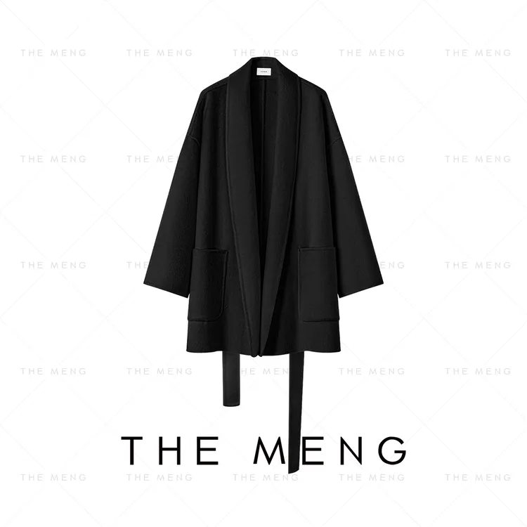 THE MENG【浮生】30阿拉善骆驼绒极简老钱毛呢大衣#M243K0070