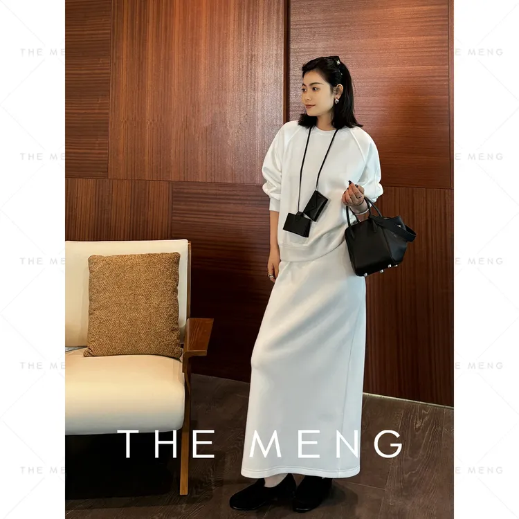 THE MENG【慵懒周末】极简卫衣套装#M244D0019+M244P0012+M244Q0007