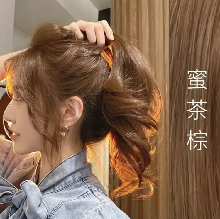 小鱼海棠推荐OKSC蜜茶棕染发膏2025潮流行色植物纯学生自己在家染