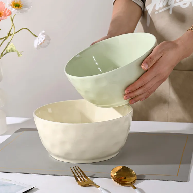 芬利兰【2个装】釉下彩石纹2个大汤碗-1