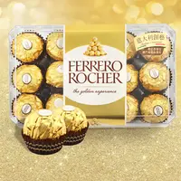 费列罗榛果威化巧克力30粒礼盒装婚礼喜糖网红零食圣诞节礼物