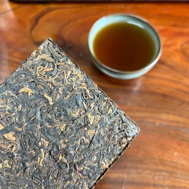 【240g 困鹿山熟砖】2011年困鹿山古茶园240g古树普洱熟茶紧压砖茶
