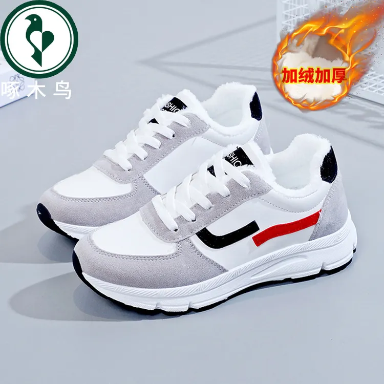 【正品】啄木鸟2025女鞋春季新款运动鞋女休闲鞋跑步鞋韩版小白鞋女
