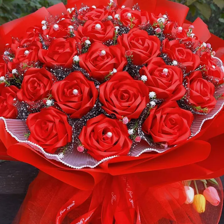 丝带玫瑰成品定制（不支持退换）