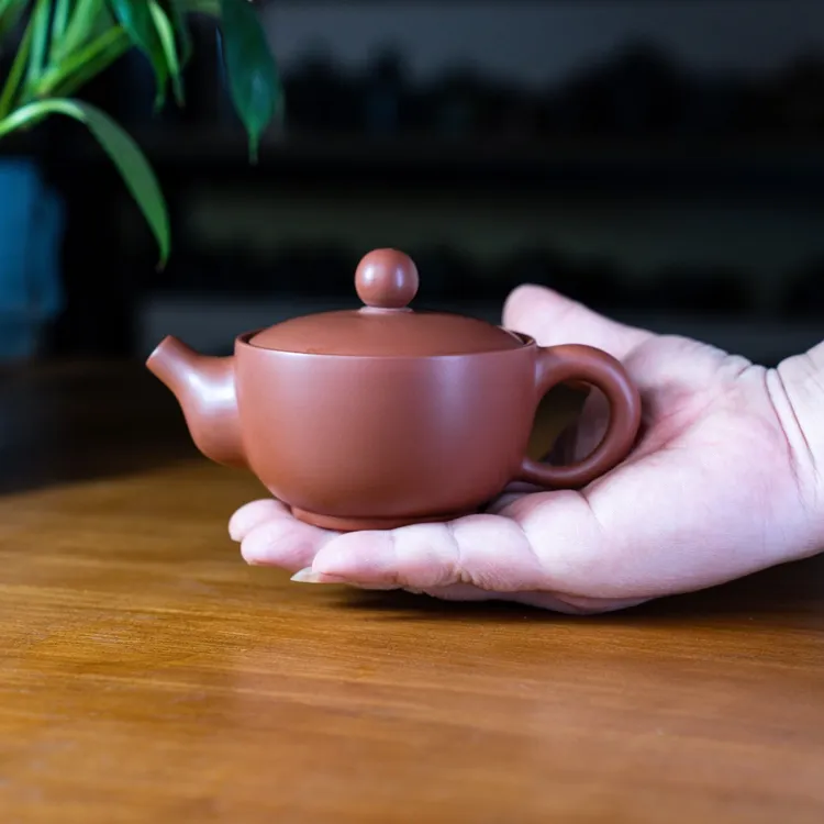 钦州红208ml紫陶绿茶专属专利款坭兴陶丰收壶茶壶网红茶器