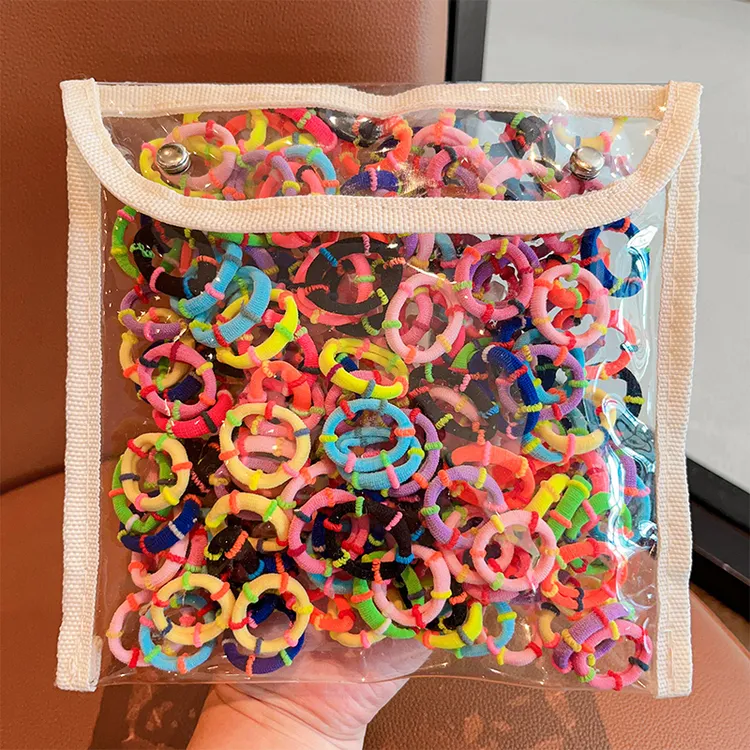 女用高弹力扎发马尾辫皮筋不伤发宝宝专用发绳头饰发圈头绳皮套