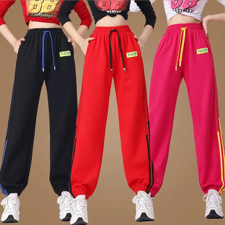 悦姿美特秋冬新款运动舞蹈裤子广场舞曳步舞健身操束腿裤百搭跳舞