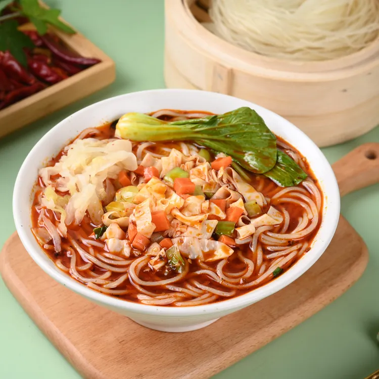 正宗陕西红油辣子酸辣麻辣米线速食食品懒人夜宵宵夜方便老八米线