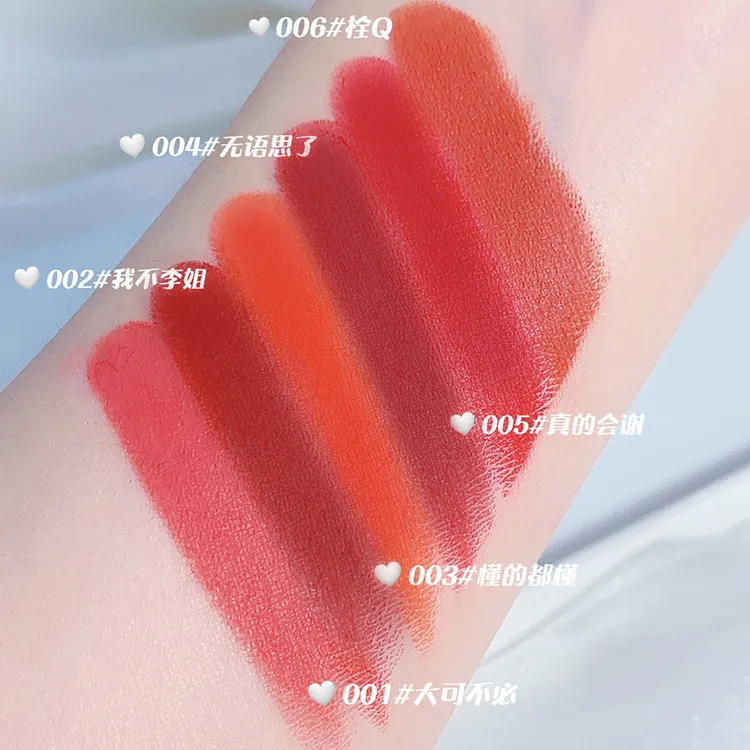 【双12同价】哑光雾面秋冬持妆口红显白姨妈色丝绒红棕色豆沙色