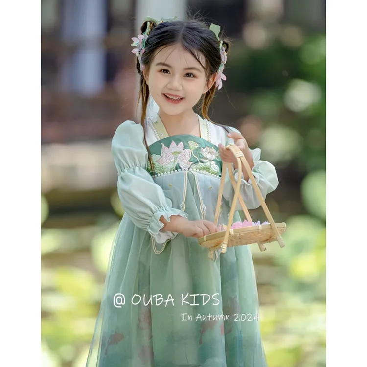 【现货】q88858  儿童汉服连衣裙