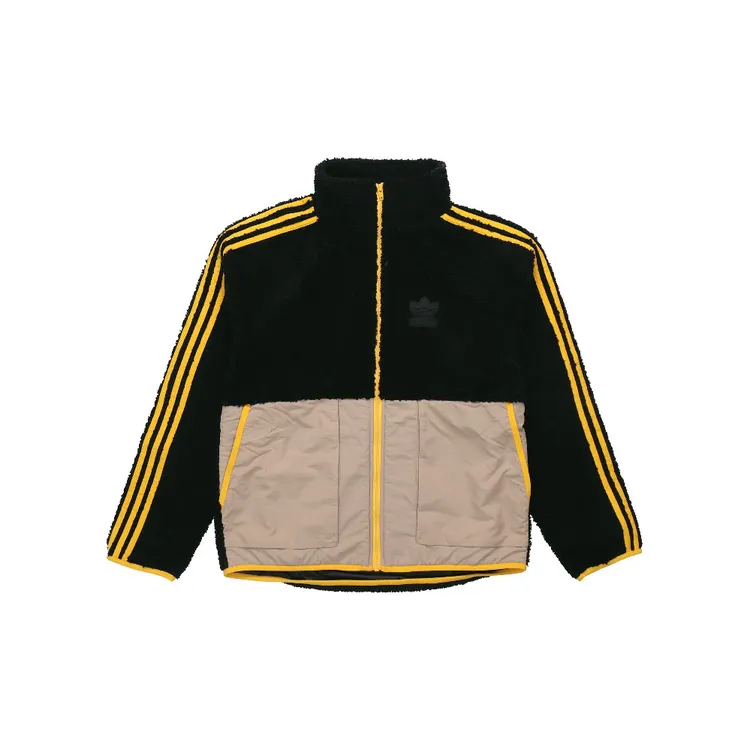 （直播断码专属）Adidas 三叶草男子舒适羊羔绒保暖茄克外套 GT7295