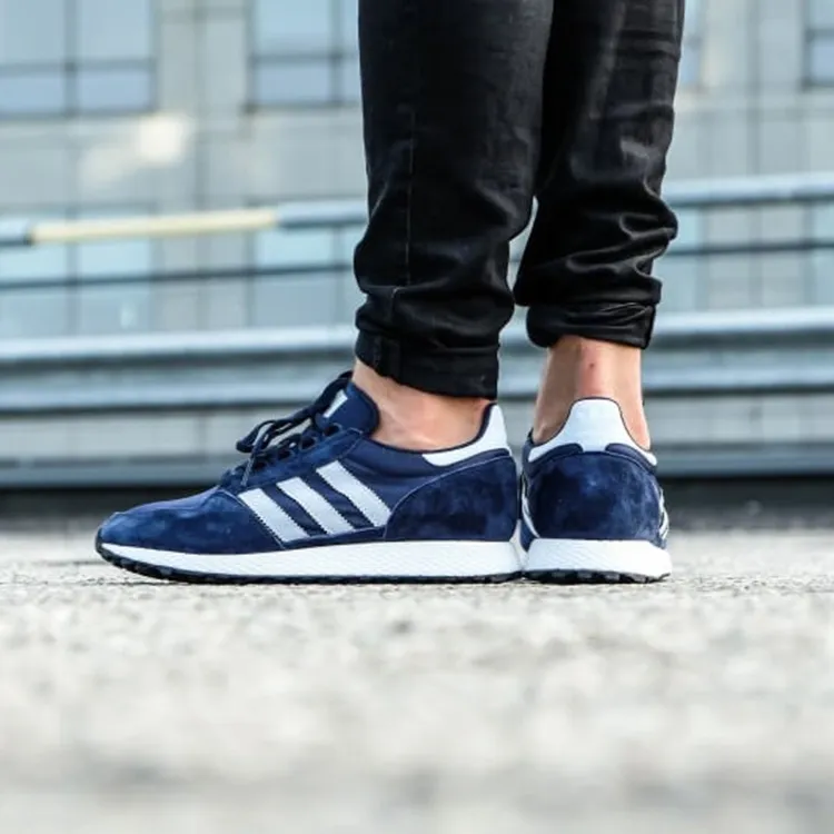 正品Adidas阿迪达斯三叶草Forest Grove男秋冬运动休闲跑鞋D96630