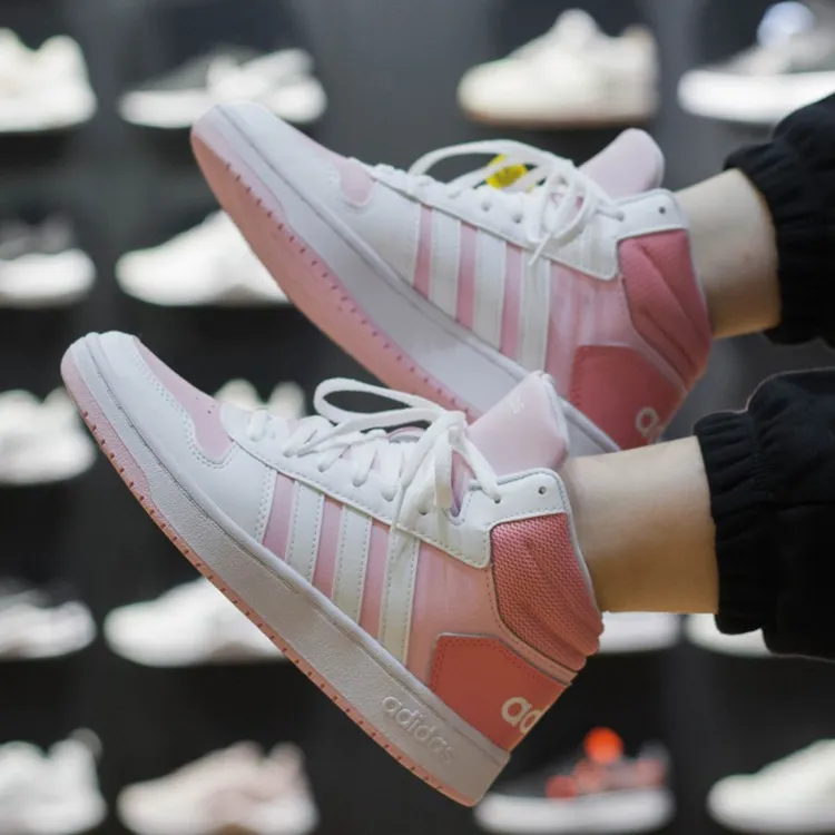 正品Adidas阿迪达斯女子高帮芝麻街经典潮流运动休闲板鞋GX3832