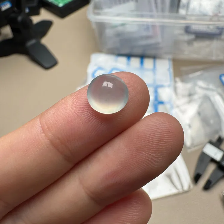 天然缅甸翡翠高冰通透女款戒指蛋面【未镶嵌裸石】