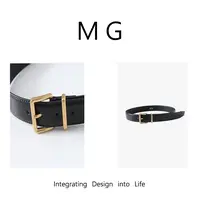 毛毛：《大方块》  新款品牌设计轻奢皮带简约经典腰带男女用MG-3.5