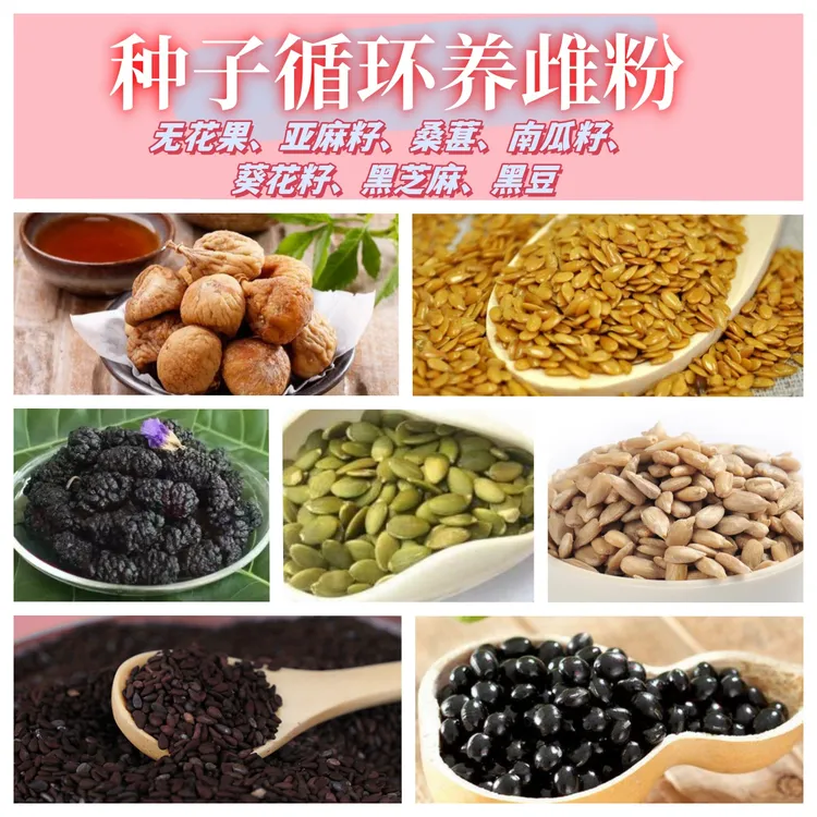 现磨【种子循环粉】五谷粗粮粉丨亚麻籽无花果粉|五谷杂粮