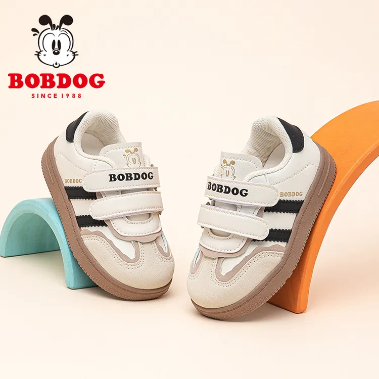 巴布豆童鞋宝宝鞋子2025新款春季男童板鞋儿童春秋机能软底学步鞋