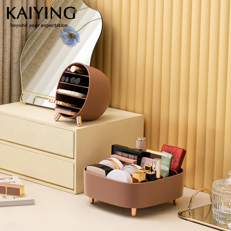 凯鹰化妆品收纳盒卧室桌面化妆台口红眼线笔睫毛膏分层置物架LS32