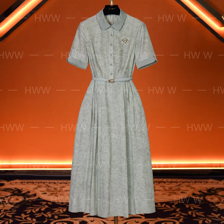 【智贤专属】轻奢设计师女装连衣裙优雅气质收腰连衣裙DHZFF400261