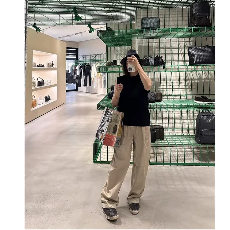 COCOLINDA | 明星工装裤”直筒布裤 P1585 夏季休闲户外