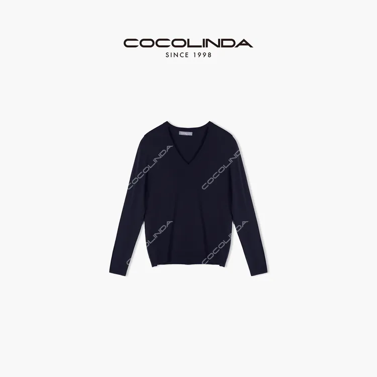 COCOLINDA | 长袖V领针织衫 S1868长袖针织衫气质网红时尚