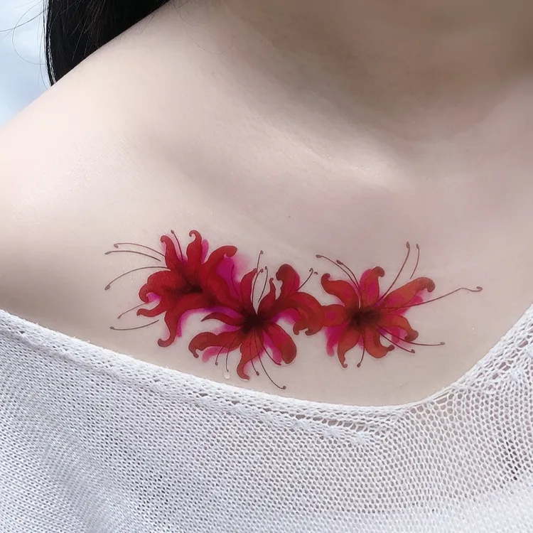 拍1发2【普通贴纸*彼岸花CS-14款】10*15cm    防水，方便，美丽，实拍