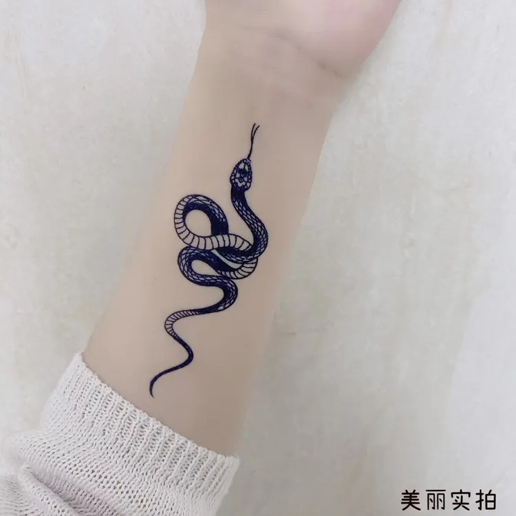 拍1发2【草本贴纸*手腕蛇GZS-053款】防水自然耐磨简单好看实拍    