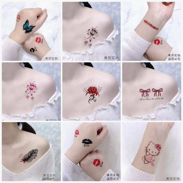 【普通彩色*小清新系列纹身贴】60*105mm 简单，好看，防水，小清新