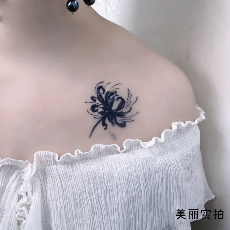 拍1发2【草本贴纸*彼岸花M-14款】10*15CM锁骨，脚踝，手腕，虎口，美丽