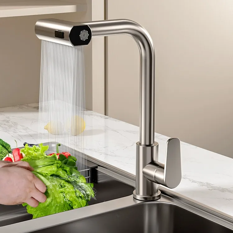 全铜厨房水龙头冷热二合一洗碗池洗菜盆防溅万向旋转家用水槽龙头