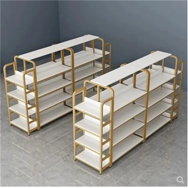 中岛柜展示台展示柜置物不锈钢配件展架超市货架母婴店产品陈列架